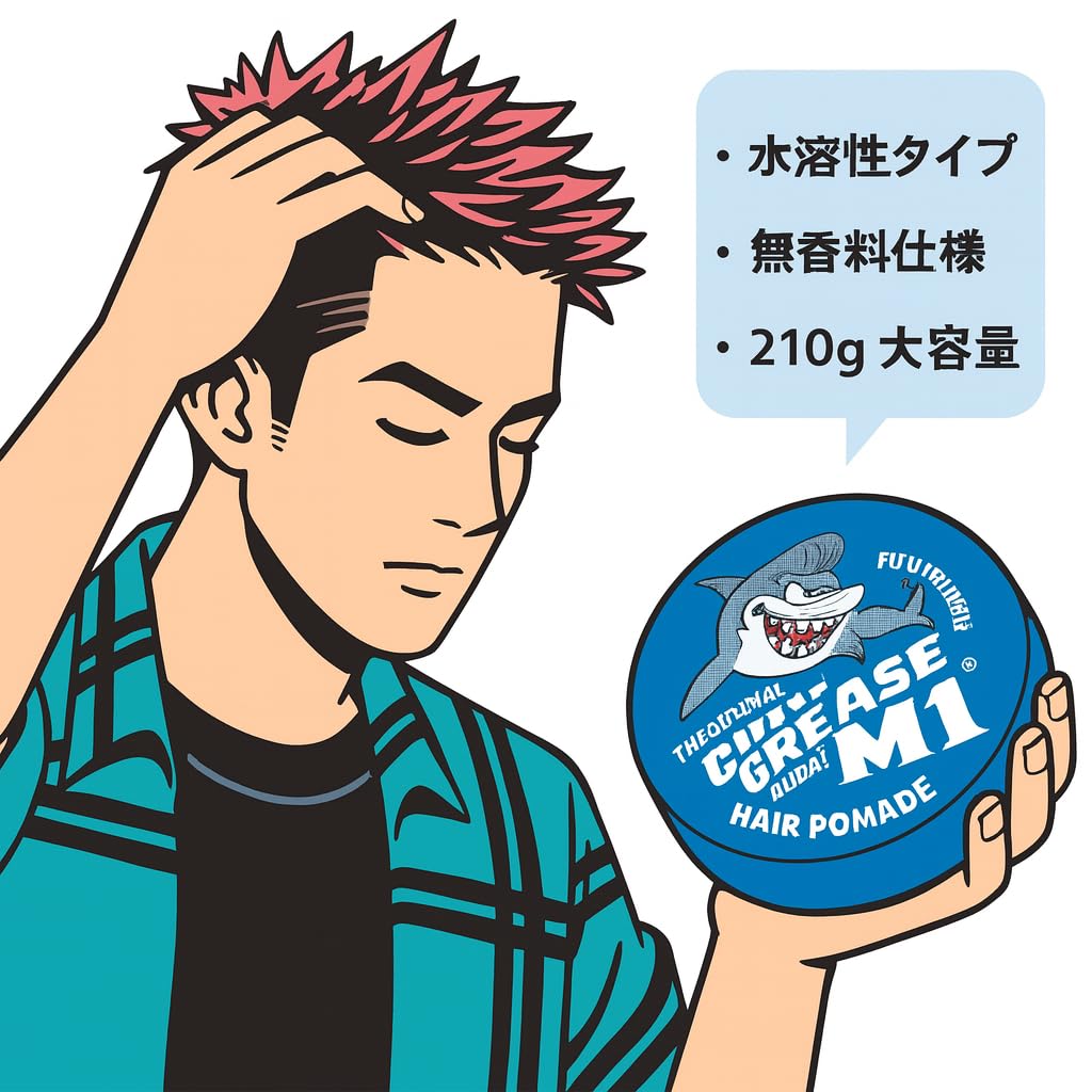 Amazon | クールグリース M1 ヘアポマード 210g ×3個 | 無香料